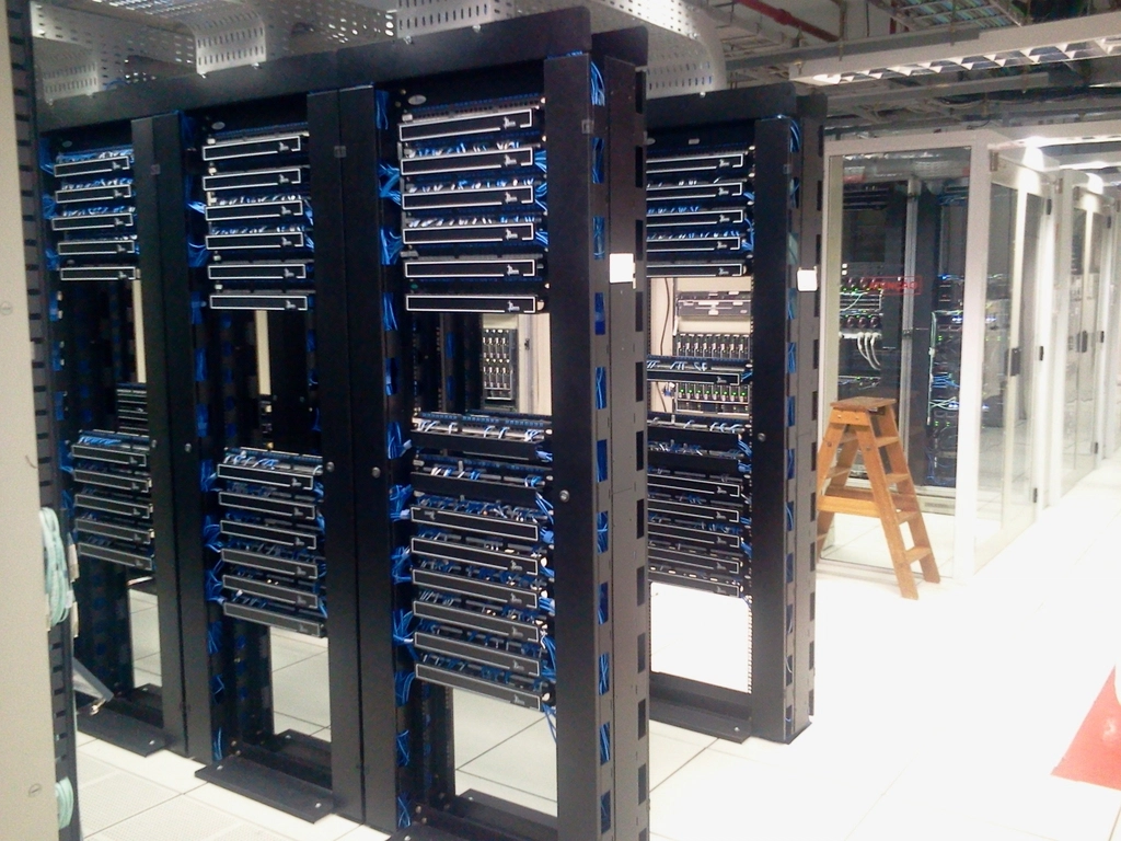 Data center server racks representing Google and Microsoft AI data center investment in India