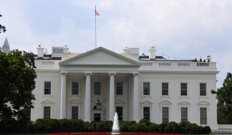 The White House in Washington DC, where the government AI model review framework was finalized