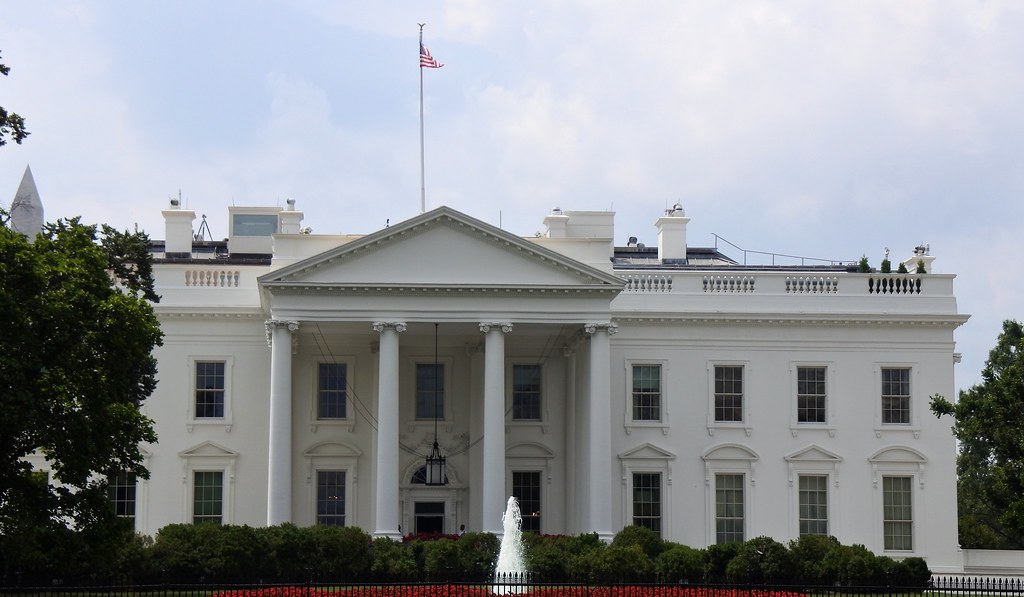 The White House in Washington DC, where the government AI model review framework was finalized